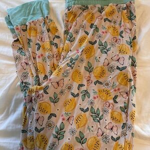 Lemon Print Kids Pajamas